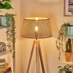 Luminaires Scandinaves-hofstein Barcos Lampadaire Écru, 1 lumière