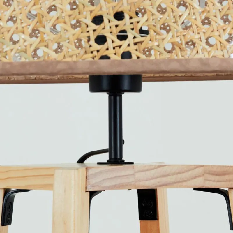 Style Boho-Chic-hofstein Barcos Lampadaire Écru, 1 lumière