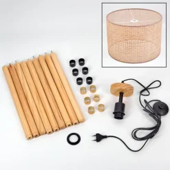 Luminaires Scandinaves-hofstein Barcos Lampadaire Écru, 1 lumière