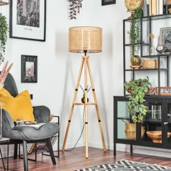 Luminaires Scandinaves-hofstein Barcos Lampadaire Écru, 1 lumière