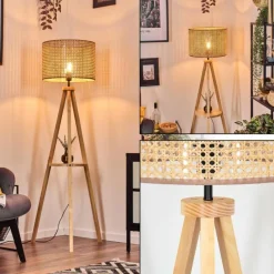 Luminaires Scandinaves-hofstein Barcos Lampadaire Écru, 1 lumière