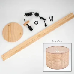 Luminaires Scandinaves-hofstein Barcos Lampadaire Écru, 1 lumière