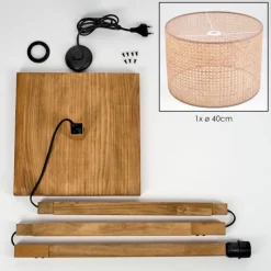 Luminaires Scandinaves-hofstein Barcos Lampadaire Écru, 1 lumière