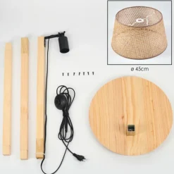 Luminaires Scandinaves-hofstein Barcos Lampadaire Écru, 1 lumière