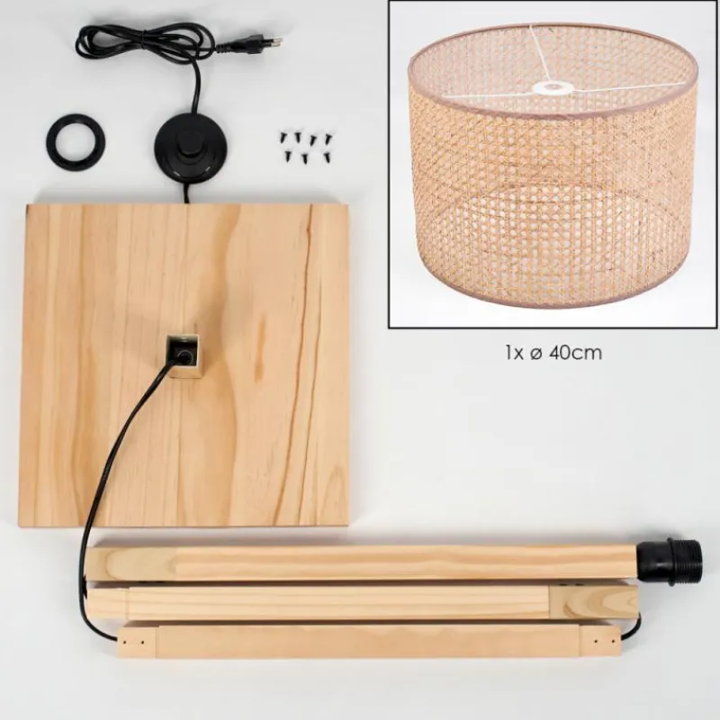 Luminaires Scandinaves-hofstein Barcos Lampadaire Écru, 1 lumière