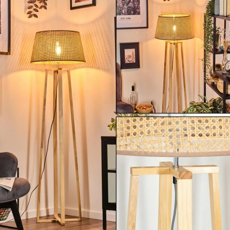 Luminaires Scandinaves-hofstein Barcos Lampadaire Écru, 1 lumière