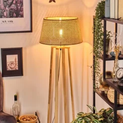 Luminaires Scandinaves-hofstein Barcos Lampadaire Écru, 1 lumière