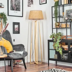 Luminaires Scandinaves-hofstein Barcos Lampadaire Écru, 1 lumière