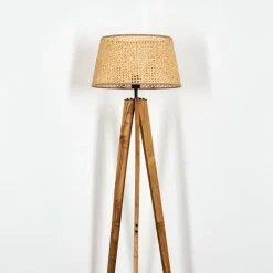Luminaires Scandinaves-hofstein Barcos Lampadaire Écru, Noir, 1 lumière