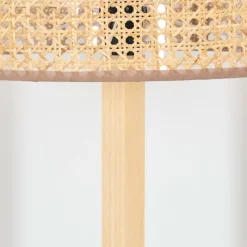 Luminaires Scandinaves-hofstein Barcos Lampadaire Écru, Noir, 1 lumière
