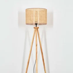 Luminaires Scandinaves-hofstein Barcos Lampadaire Écru, Noir, 1 lumière