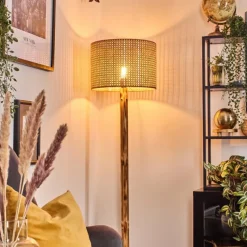 Luminaires Scandinaves-hofstein Barcos Lampadaire Écru, Noir, 1 lumière