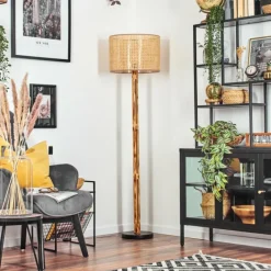 Luminaires Scandinaves-hofstein Barcos Lampadaire Écru, Noir, 1 lumière