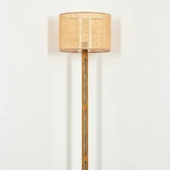 Luminaires Scandinaves-hofstein Barcos Lampadaire Écru, Noir, 1 lumière