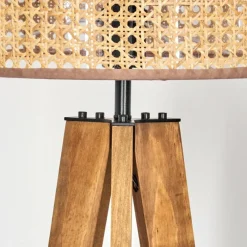 Luminaires Scandinaves-hofstein Barcos Lampadaire, Liseuse Écru, Noir, 1 lumière