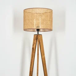 Luminaires Scandinaves-hofstein Barcos Lampadaire, Liseuse Écru, Noir, 1 lumière