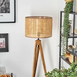 hofstein Barcos Lampadaire, Liseuse Écru, Noir, 1 lumière