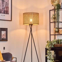 hofstein Barcos Lampadaire Noir, 1 lumière