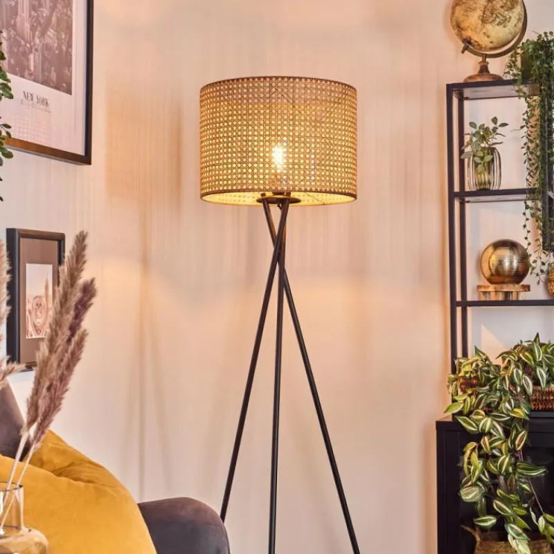 hofstein Barcos Lampadaire Noir, 1 lumière