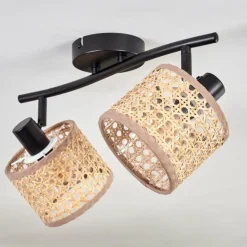 hofstein Barcos Plafonnier Noir, 2 lumières