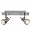 Luminaires Brilliant Barre de spots Brilliant Leuchten Kassandra Chrome, 2 lumières* Spots Et Projecteurs