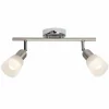 Luminaires Brilliant Barre de spots Brilliant Bethany LED Chrome, 2 lumières