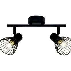 Luminaires Brilliant Barre de spots Brilliant Elhi Noir, 2 lumières* Spots Et Projecteurs