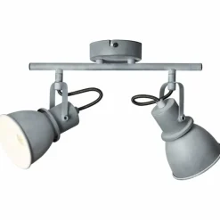 Lampes Industrielles-Luminaires Brilliant Barre de spots Brilliant Bogart Gris, 2 lumières