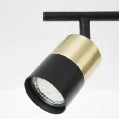 Luminaires Brilliant Barre de spots Brilliant Maribel Laiton, Noir, 2 lumières* Spots Et Projecteurs