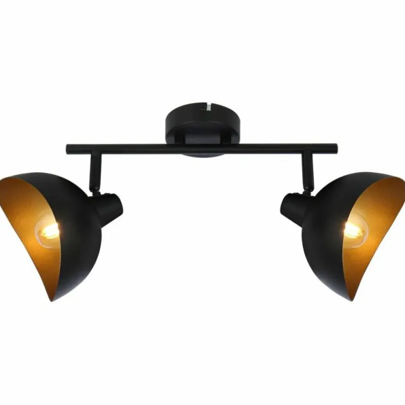 Luminaires Brilliant Barre de spots Brilliant Layton Noir, 2 lumières* Spots Et Projecteurs