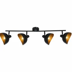 Luminaires Brilliant Barre de spots Brilliant Layton Noir, 4 lumières* Spots Et Projecteurs