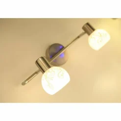 Luminaires Brilliant Barre de spots Brilliant Bona Blanc, 2 lumières