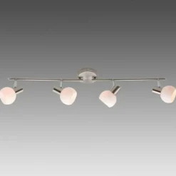 Luminaires Brilliant Barre de spots Brilliant Bona Blanc, 4 lumières