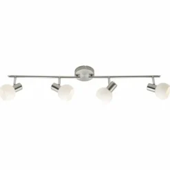 Luminaires Brilliant Barre de spots Brilliant Bona Blanc, 4 lumières
