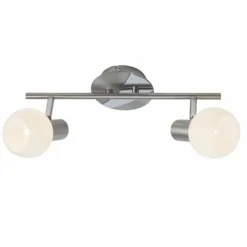 Luminaires Brilliant Barre de spots Brilliant Tiara Blanc, 2 lumières