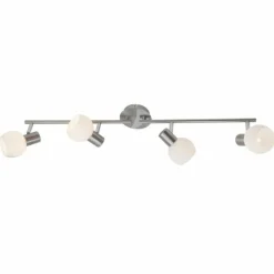 Luminaires Brilliant Barre de spots Brilliant Tiara Blanc, 4 lumières