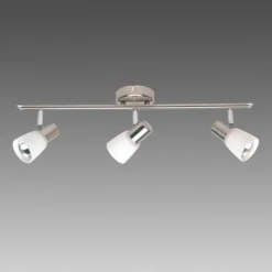 Luminaires Brilliant Barre de spots Brilliant Luca Blanc, 3 lumières