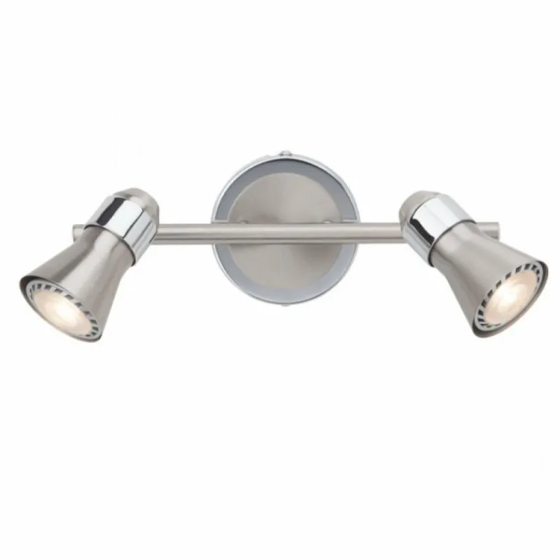 Luminaires Brilliant Barre de spots Brilliant Sanny Fer, 2 lumières* Spots Et Projecteurs