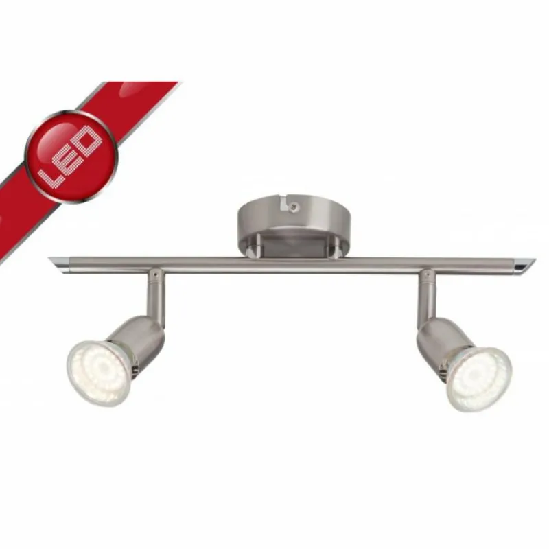 Luminaires Brilliant Barre de spots Brilliant Loona, 2 lumières* Spots Et Projecteurs