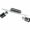 Luminaires Eglo Barre de spots Eglo DAVIDA 1 Nickel mat, 2 lumières* Spots Et Projecteurs