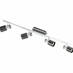 Luminaires Eglo Barre de spots Eglo DAVIDA 1 Nickel mat, 4 lumières* Spots Et Projecteurs