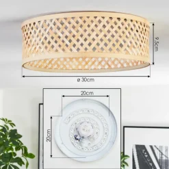 hofstein Barroco Plafonnier LED Écru, Blanc, 1 lumière