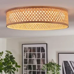 Luminaires Scandinaves-hofstein Barroco Plafonnier LED Écru, Blanc, 1 lumière