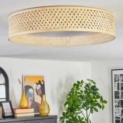 Luminaires Scandinaves-hofstein Barroco Plafonnier LED Écru, Blanc, 1 lumière