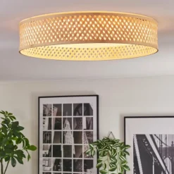 Luminaires Scandinaves-hofstein Barroco Plafonnier LED Écru, Blanc, 1 lumière