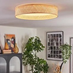 Luminaires Scandinaves-hofstein Barroco Plafonnier LED Écru, Blanc, 1 lumière
