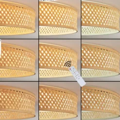 Luminaires Scandinaves-hofstein Barroco Plafonnier LED Écru, Blanc, 1 lumière, Télécommandes