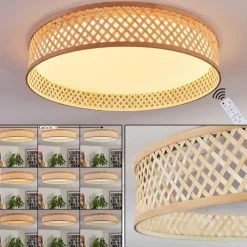 Luminaires Scandinaves-hofstein Barroco Plafonnier LED Écru, Blanc, 1 lumière, Télécommandes