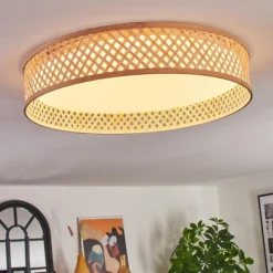 Luminaires Scandinaves-hofstein Barroco Plafonnier LED Écru, Blanc, 1 lumière, Télécommandes