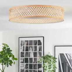 Luminaires Scandinaves-hofstein Barroco Plafonnier LED Écru, Blanc, 1 lumière, Télécommandes